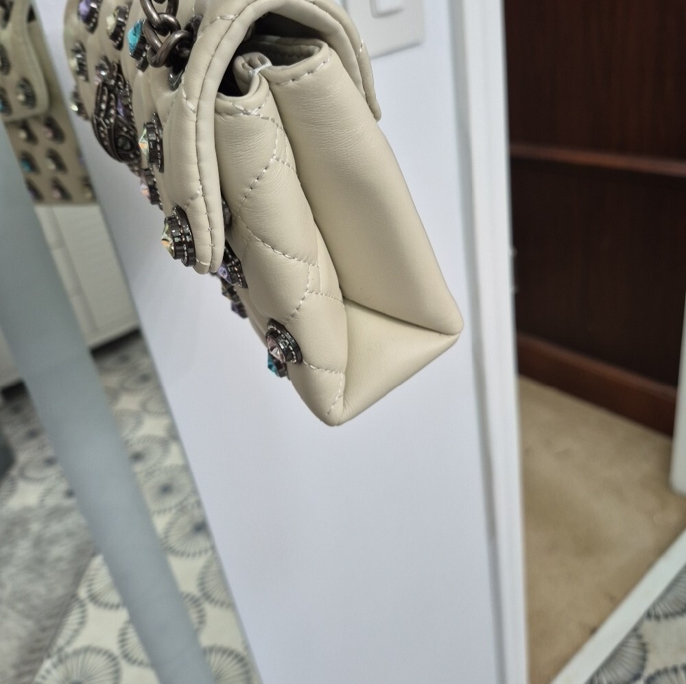 Kurt Geiger 'The Kensington' Embellished Leather Convertable Crossbody - Picture 12 of 13